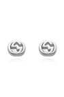 Gucci SILVER Logo earrings