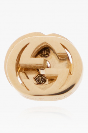Gucci Logo-shaped gold earrings