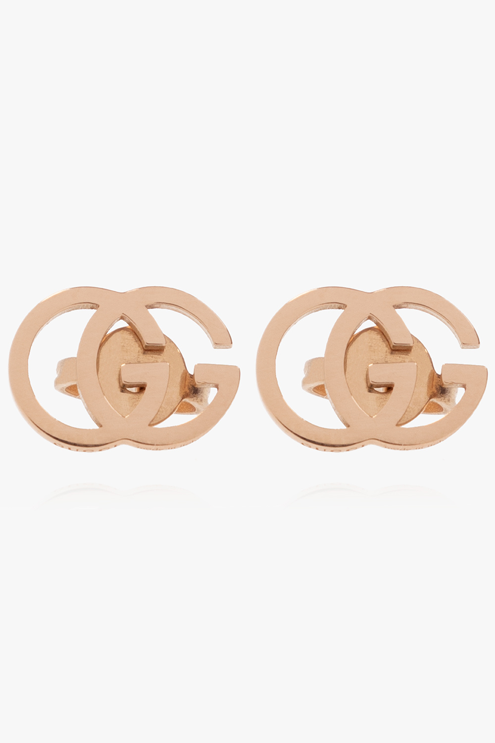 Gucci Logo-shaped gold earrings