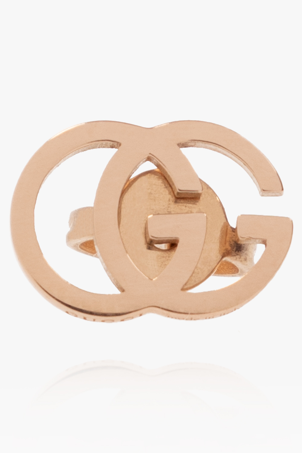 Gucci Logo-shaped gold earrings