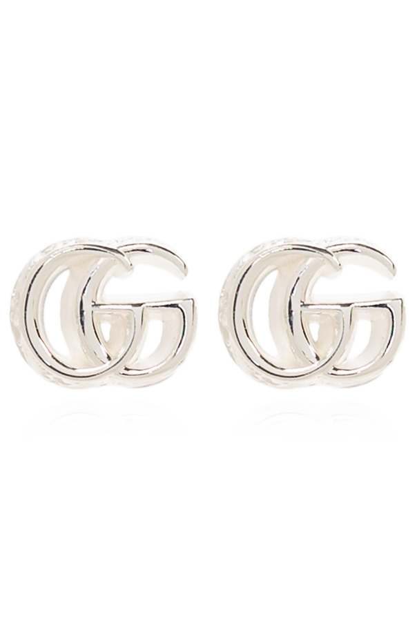gucci knee Silver earrings