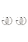 Gucci SILVER Silver logo-shaped earrings
