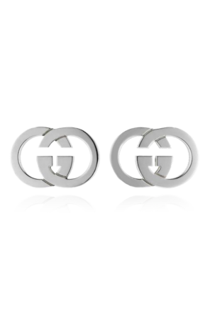 Silberne Ohrringe in 'logo'-Form