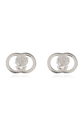 Gucci Silver earrings in 'logo' shape