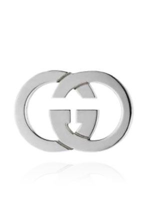 Gucci Silver earrings in 'logo' shape