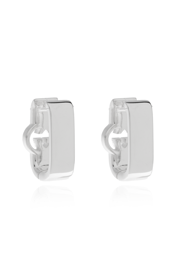 Gucci Pendientes de plata con logo