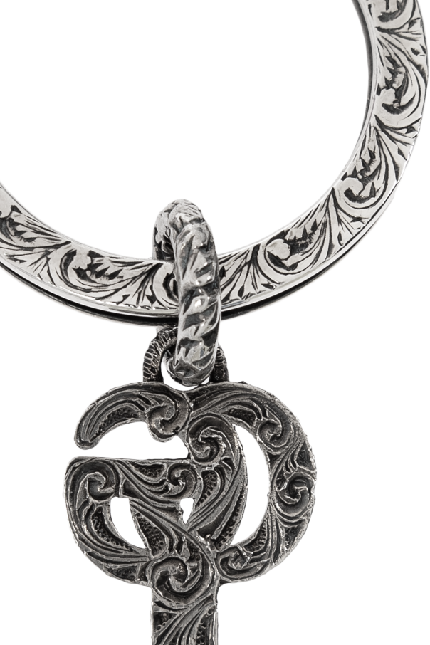 Gucci Srebrny brelok z zawieszką