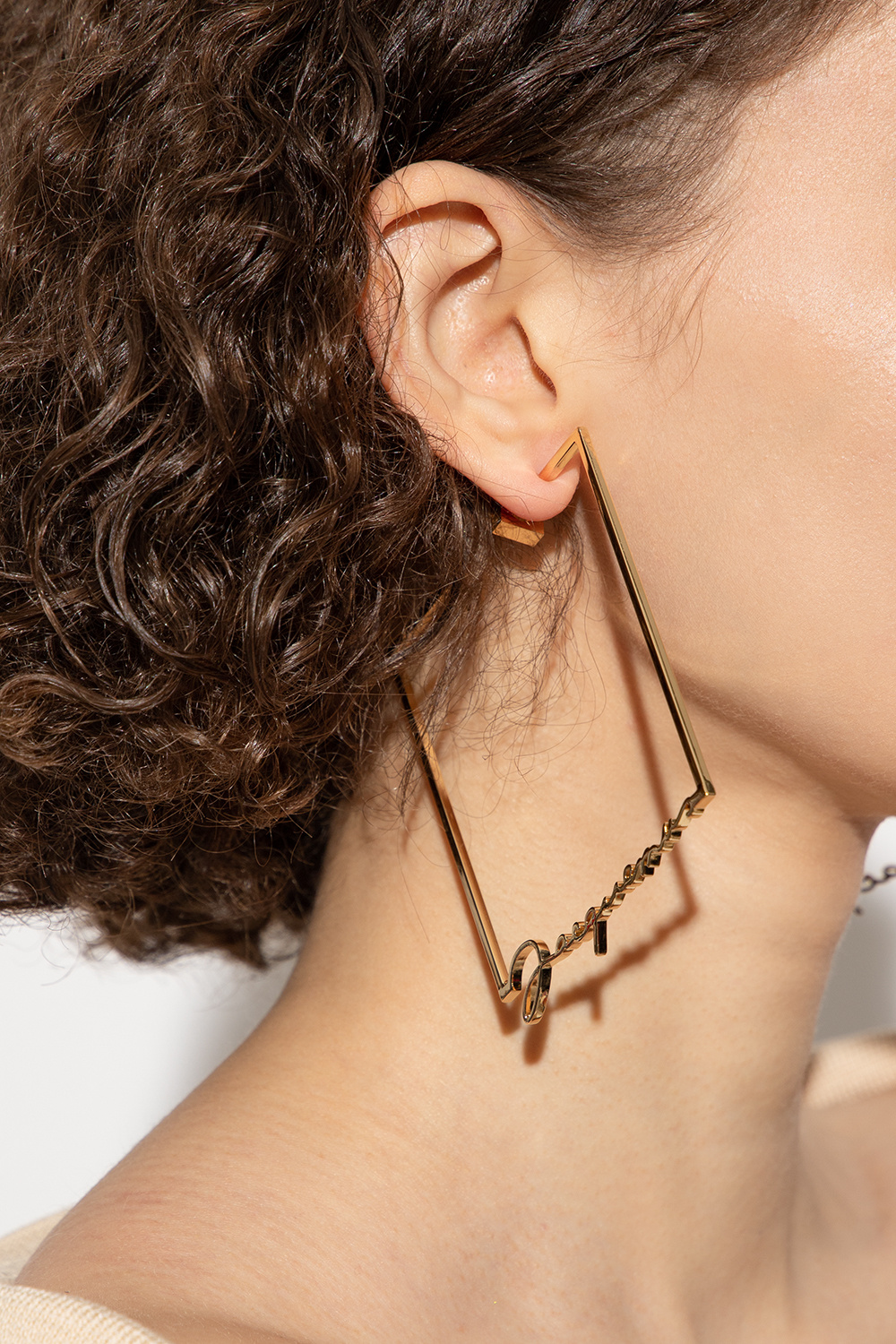 Jacquemus Brass necklace with logo