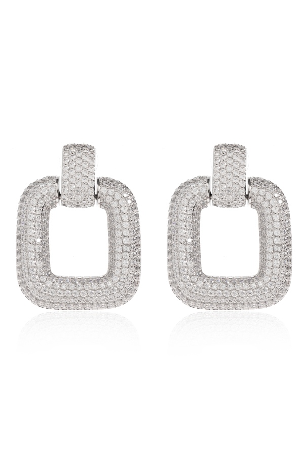 Earrings with shimmering crystals od Self-Portrait