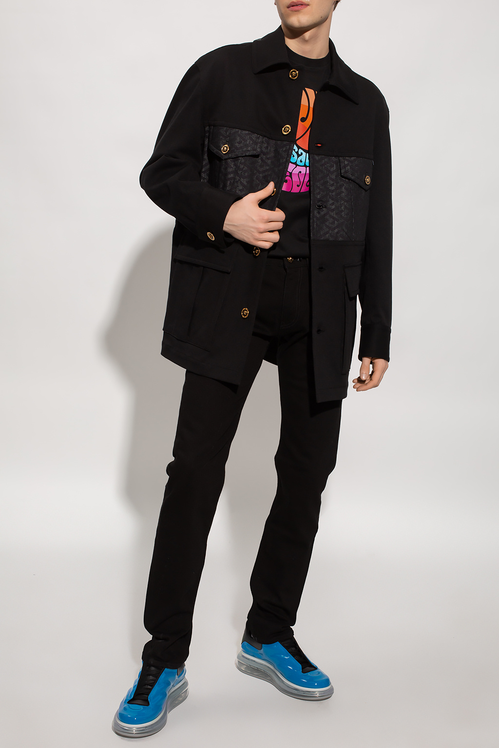 Versace Cotton jacket with ‘La Greca’