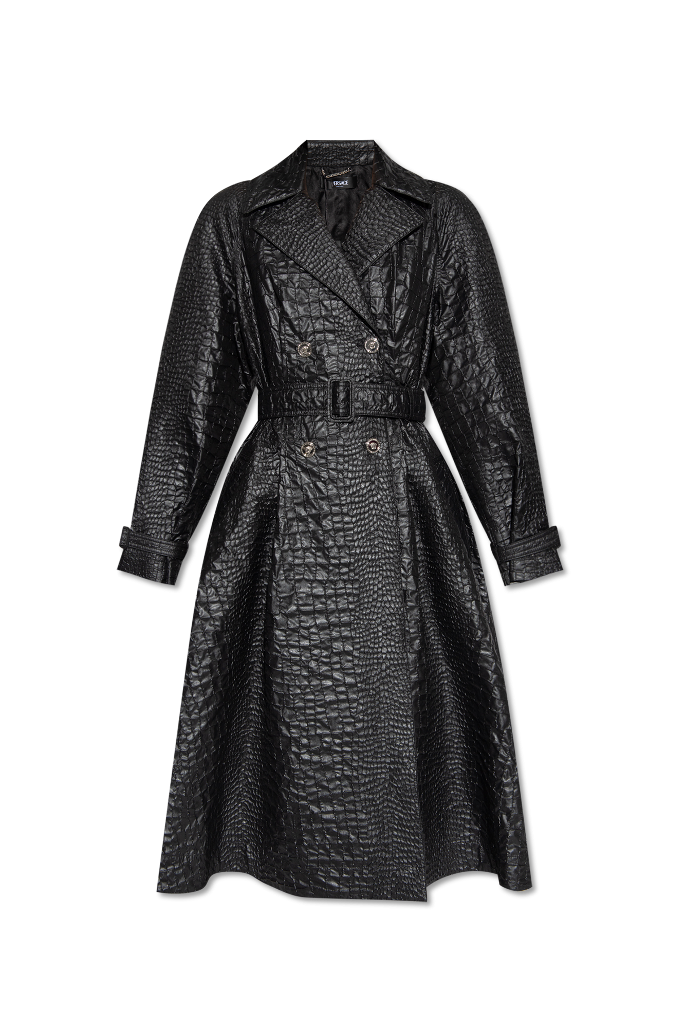 Versace Trench coat with crocodile effect