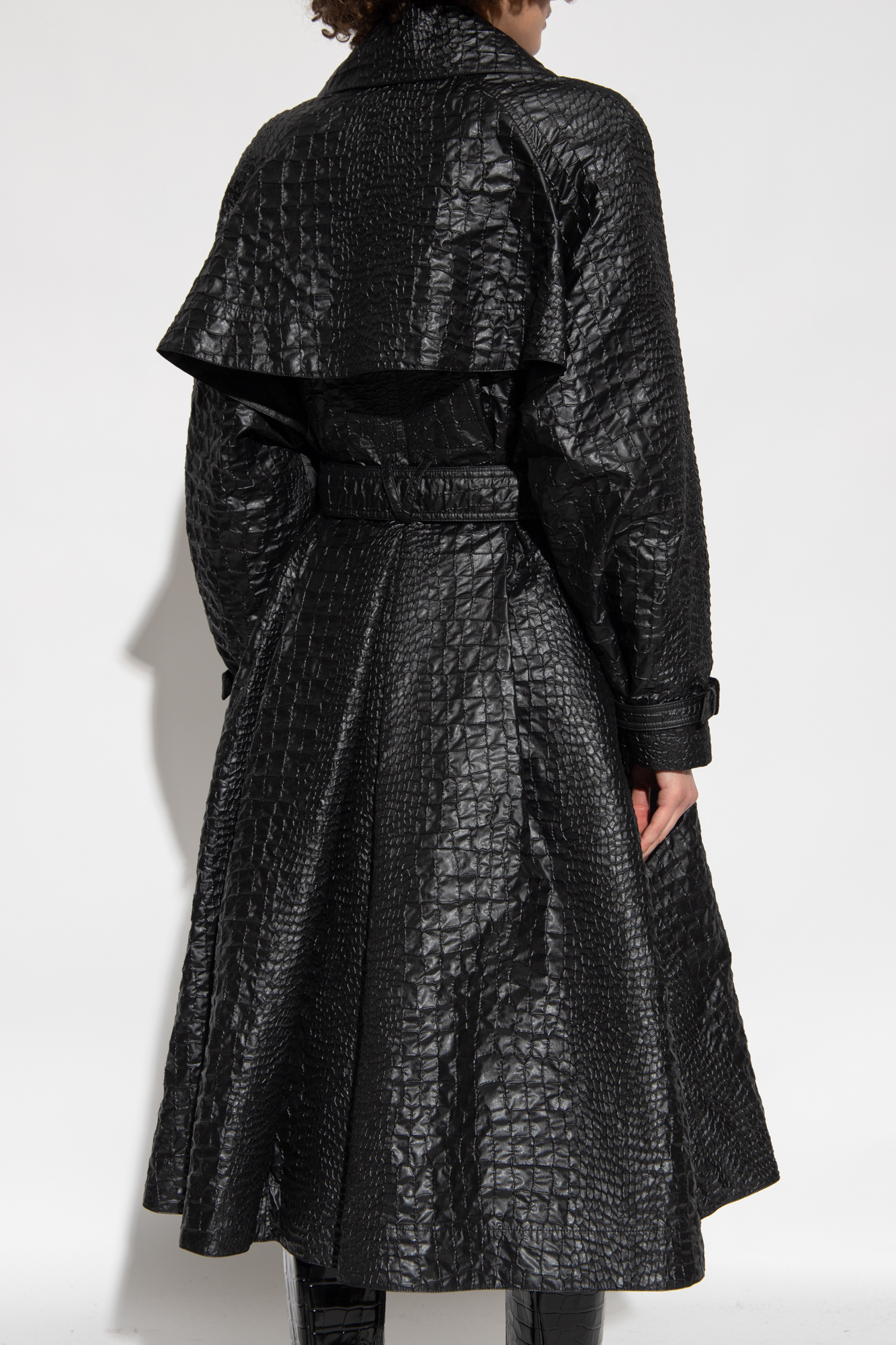 Versace Trench coat with crocodile effect