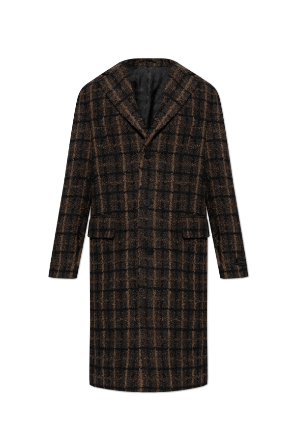 Versace Plaid Coat