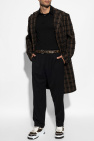 Versace BROWN Plaid Coat