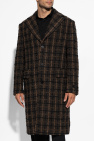 Versace BROWN Plaid Coat