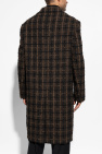 Versace BROWN Plaid Coat