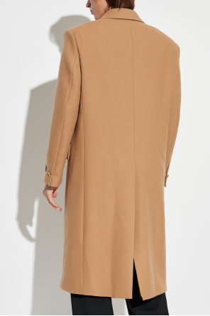 Versace Abrigo de lana con abertura única