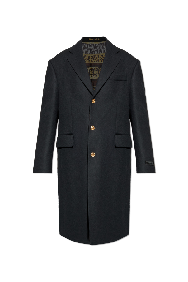 Coat with single vent od Versace