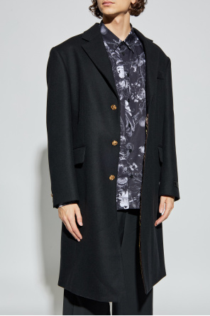 Versace Mantel mit einfachem Schlitz
