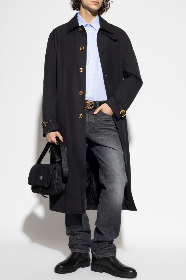 Versace Cotton coat with print