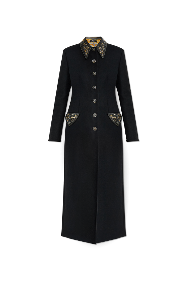 Coat with appliqués od Versace