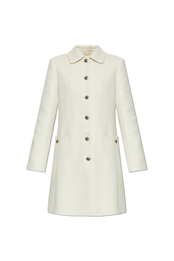 Wool coat with single vent od Versace