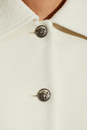 Versace Wool coat with single vent