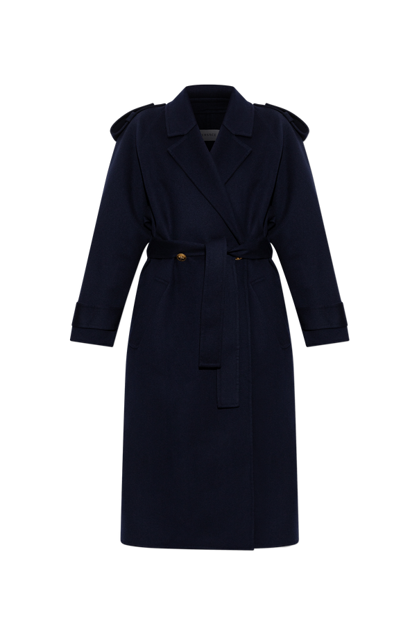 Double-Breasted Wool Trench Coat od Versace