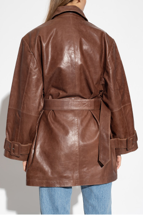 Gestuz ‘Ruegz’ leather coat