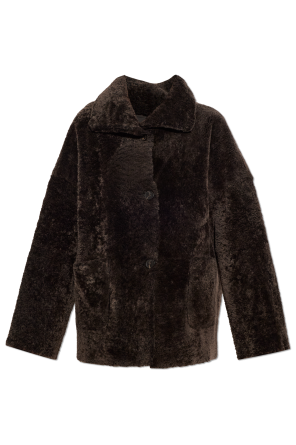 Reversible shearling coat ‘Isabella’