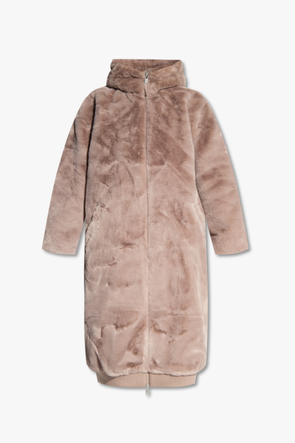 ugg chestnut ‘Koko’ faux fur coat