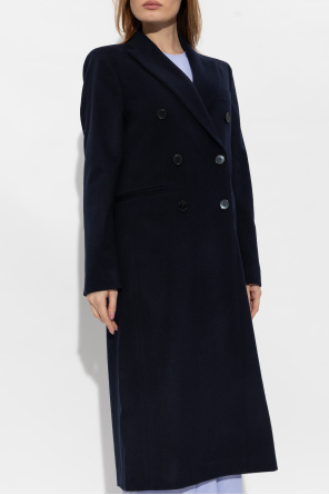 Victoria Beckham Dwurzędowy wełniany płaszcz