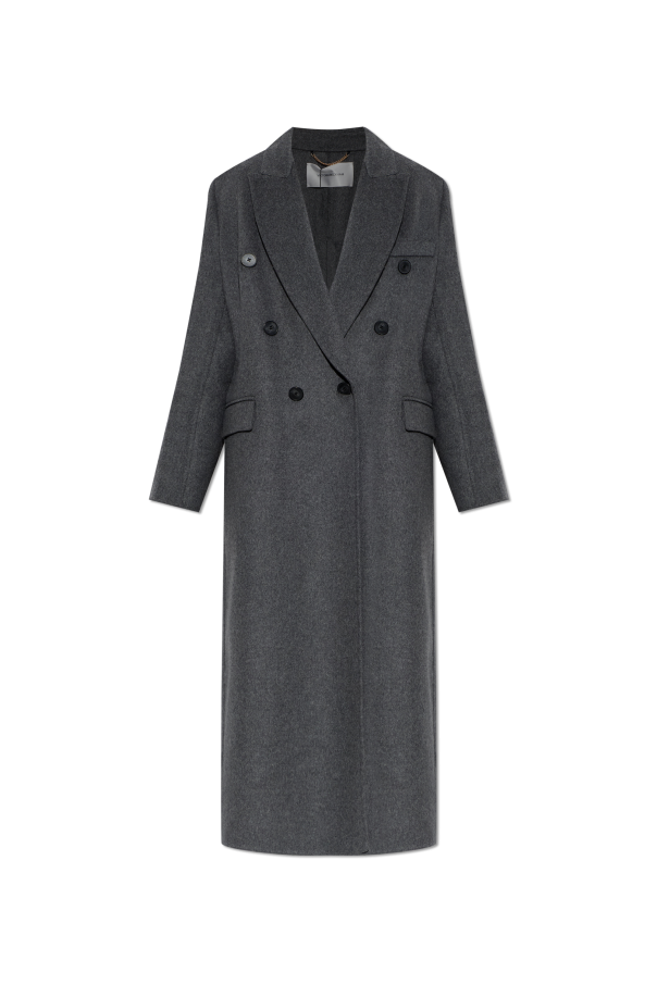 Double-breasted coat with a single vent od Victoria Beckham