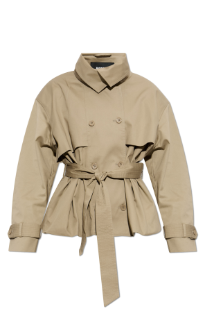Short oversize trench coat