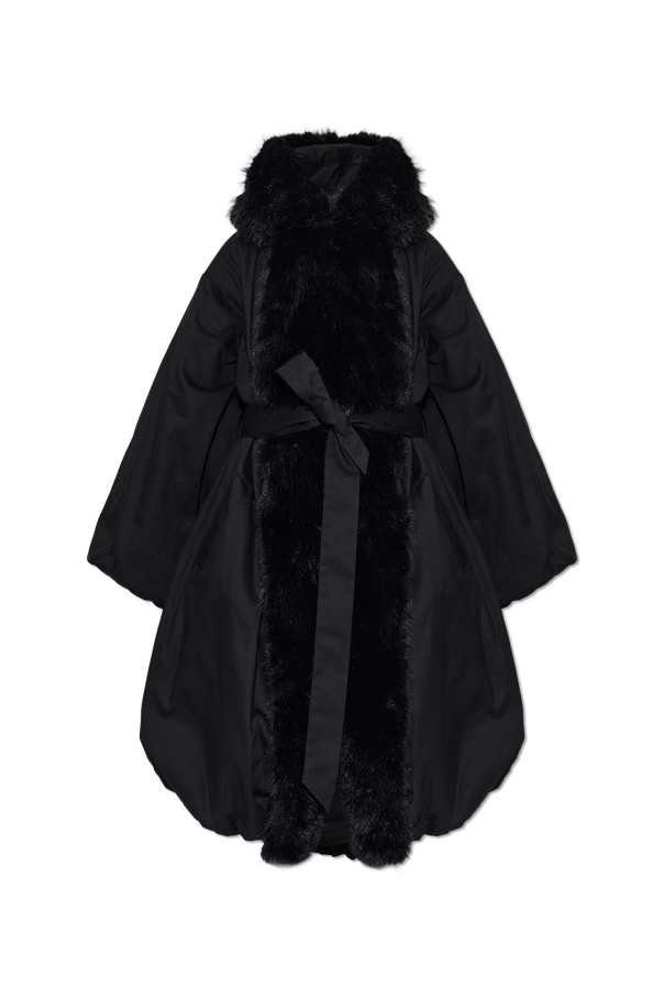 Insulated coat with faux fur od ROTATE