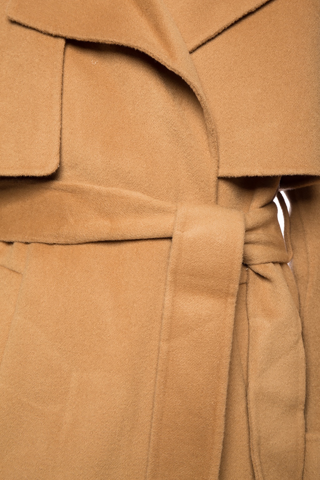 dvf fann wool belted coat