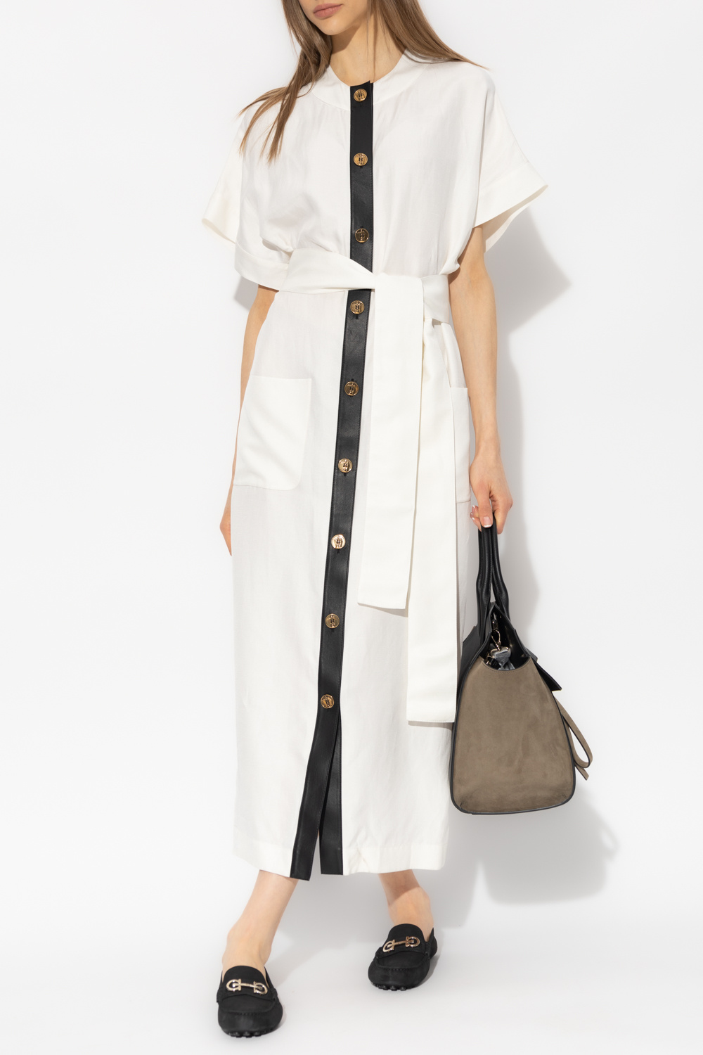 FERRAGAMO Belted maxi dress