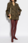 FERRAGAMO GREEN Wool coat