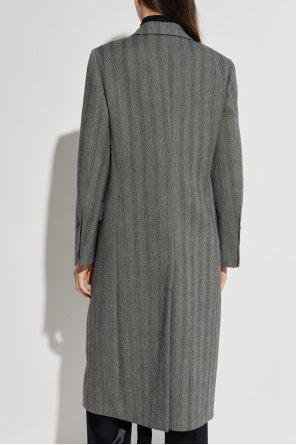 FERRAGAMO Wool coat with herringbone pattern