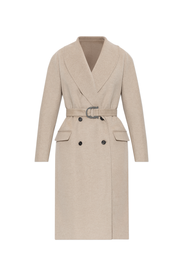 Wool Coat with Belt od FERRAGAMO