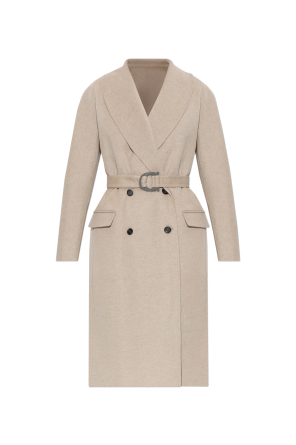 Wool Coat with Belt