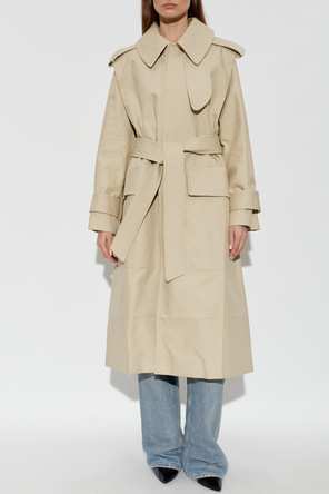 Victoria Beckham Cotton trench coat with belt
