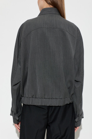 Victoria Beckham Wool jacket with decorative scarf