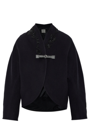 Wolljacke mit Applikationen