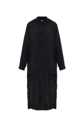 Coat with printed logo od Comme des Garçons Black