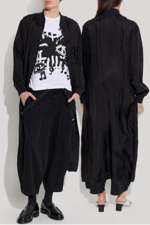 Comme des Garçons Black Coat with printed logo