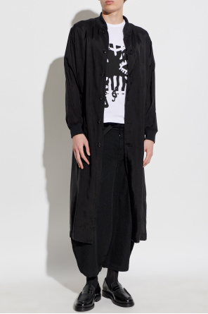 Comme des Garçons Black Coat with printed logo