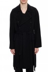 Ann Demeulemeester BLACK Coat with detachable front