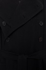 Ann Demeulemeester BLACK Coat with detachable front