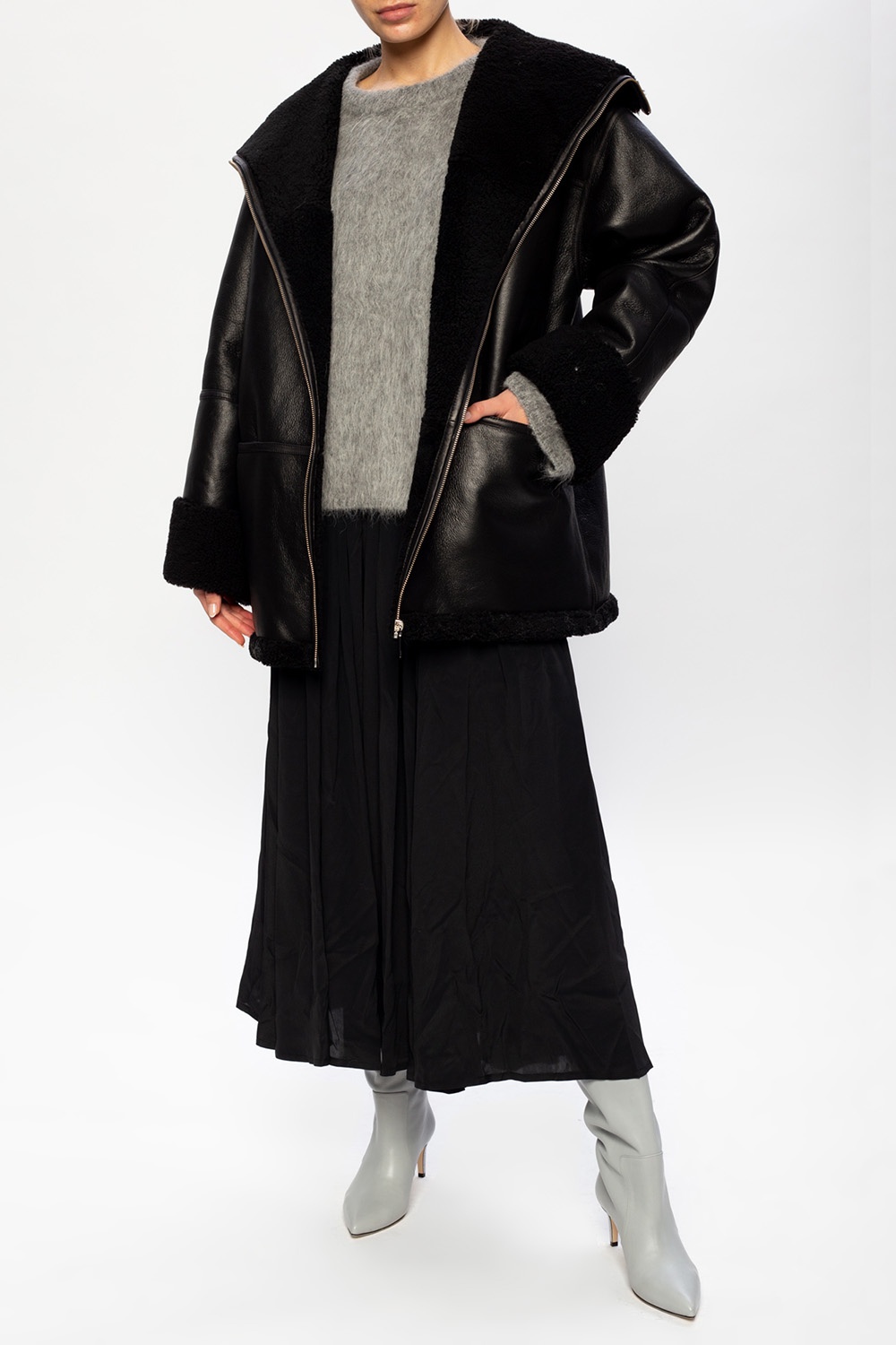 toteme shearling jacket